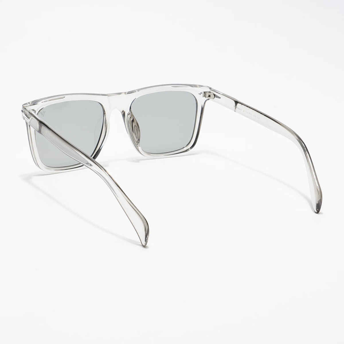Voyage Unisex Plastic Wayfarer Sunglasses | Transparent Grey - One Size
