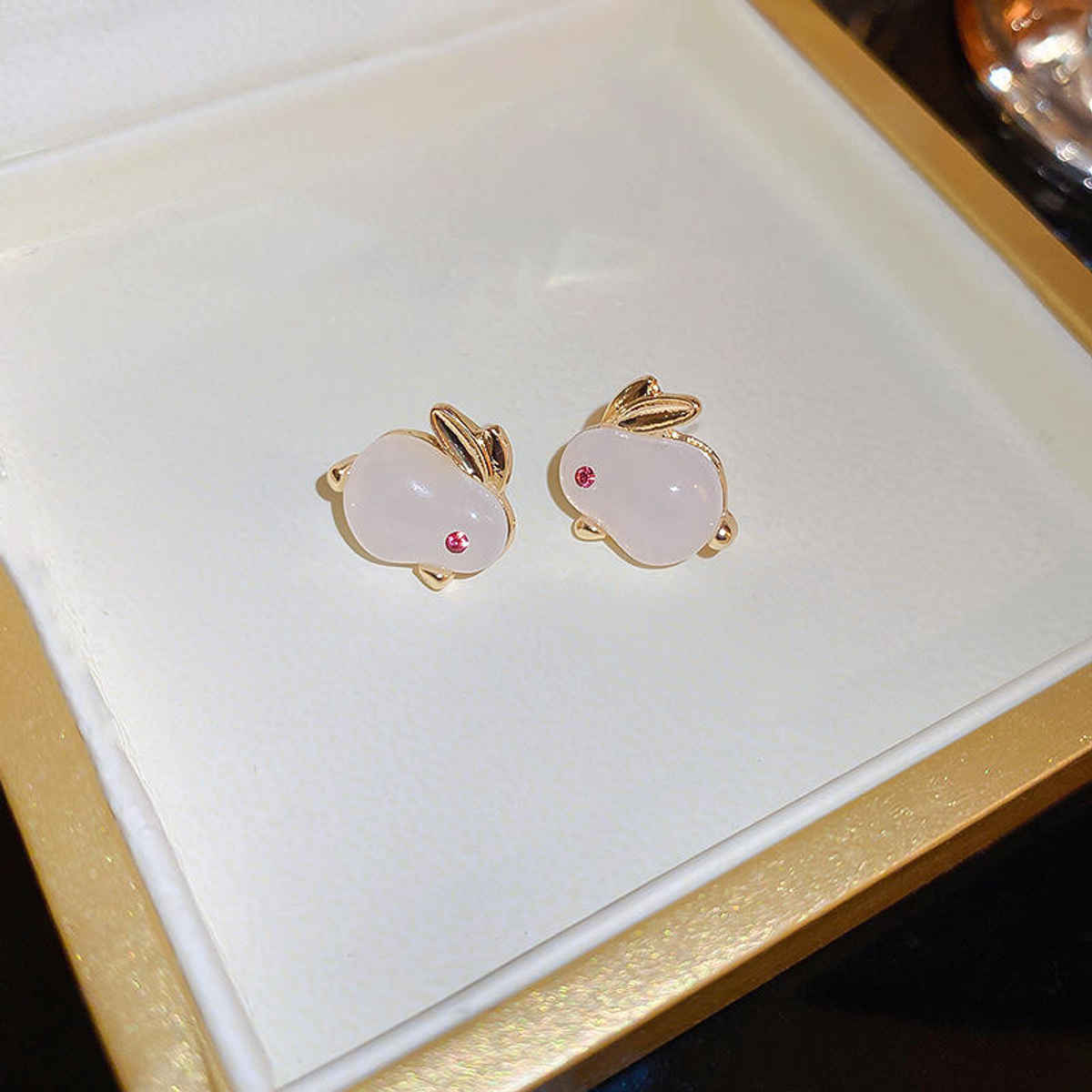 Beautynx Golden Bunny Gem Earrings | Gold | BNX-EAR-0084