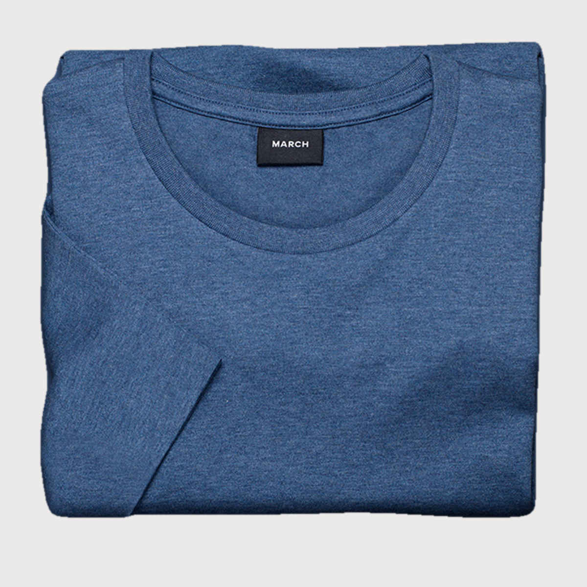 March Men's Supima Classic Crew | Denim Blue - 2XL