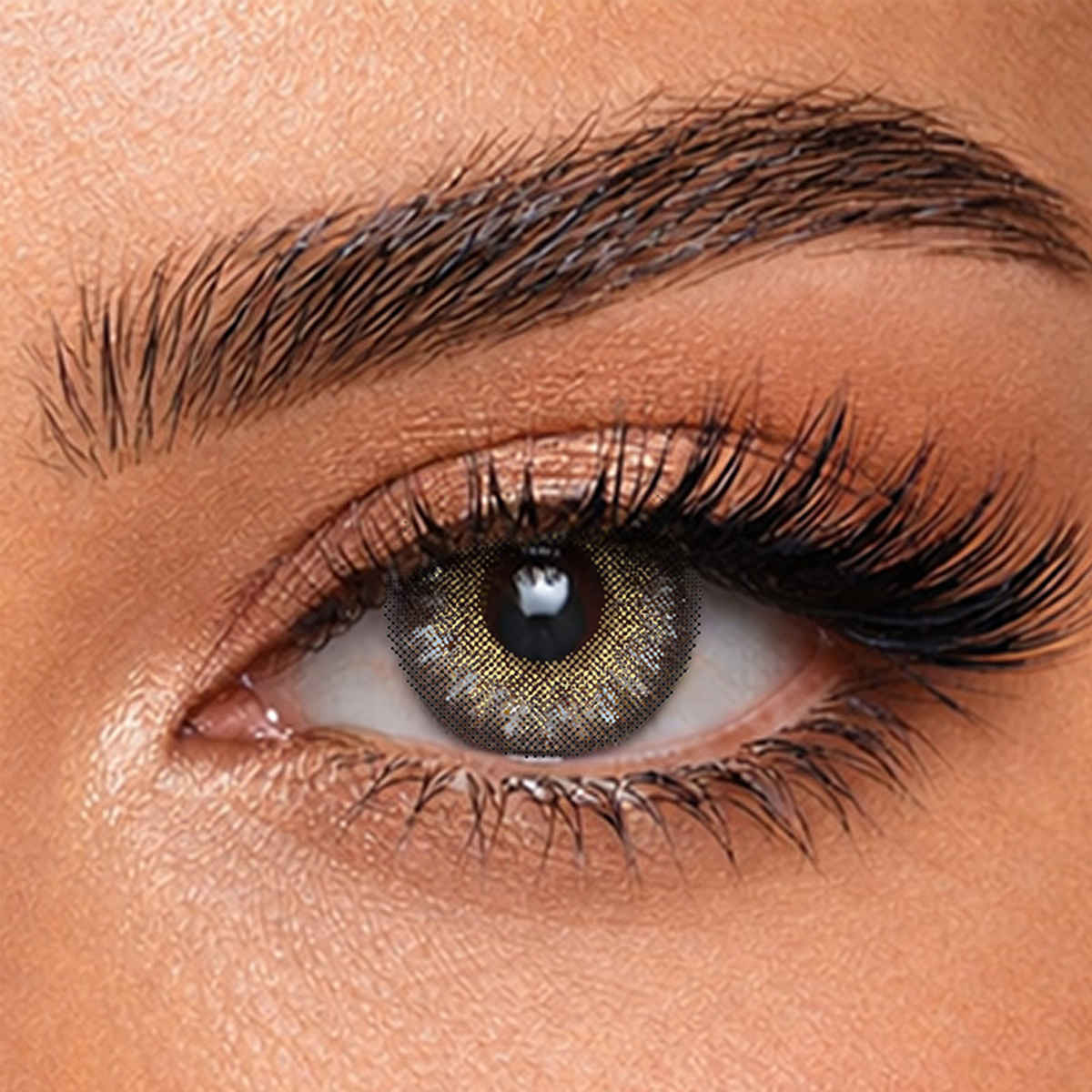 Aquacolor Premium Contact with Zero Power Monthly Disposable Lens Silver Gray