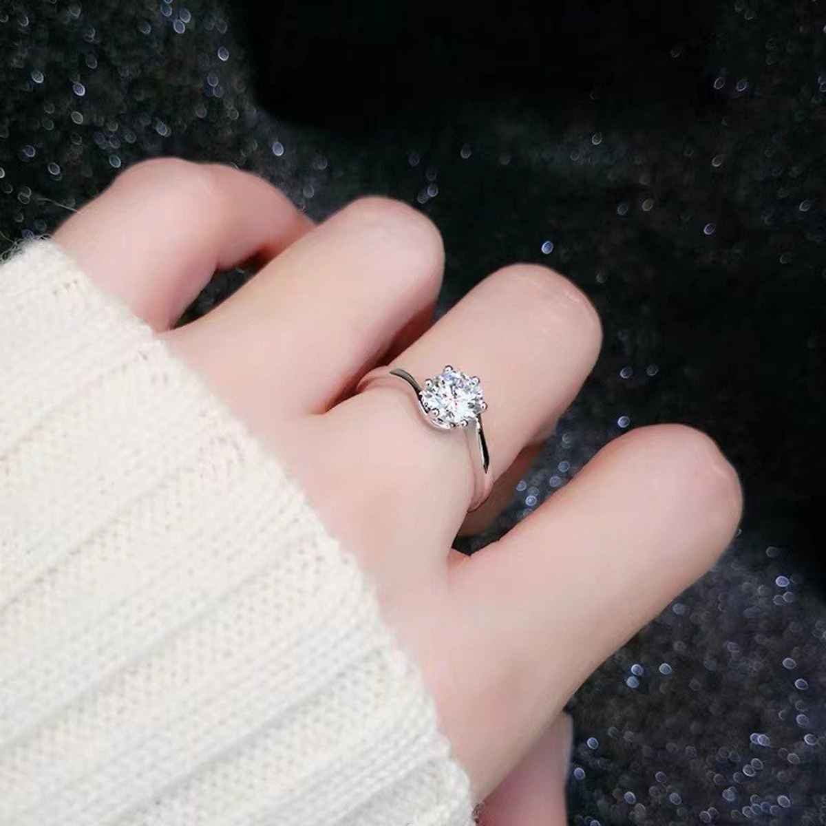 Beautynx Pure Spark Solitaire Ring | Silver | BNX-RNG-0510