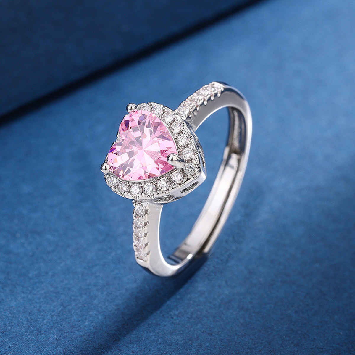 Beautynx Blush Heart Elegance Ring | Silver | BNX-RNG-0001