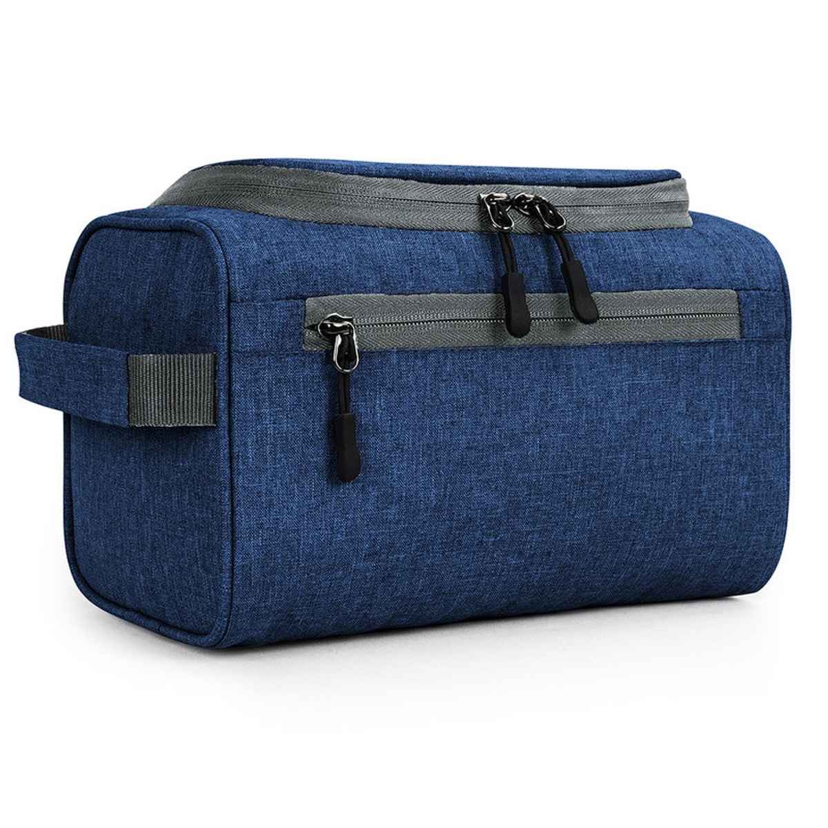 FATMUG Travel Toiletry Organizer | Hanging Dopp Kit for Men and Women | Navy Blue