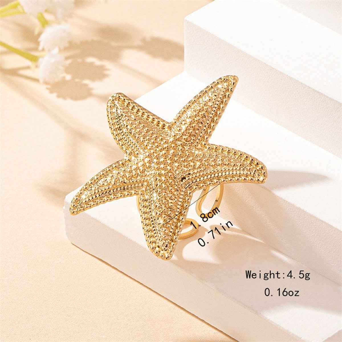 Just Lil Things Stardust Charm Gold Ring | jltzr0010