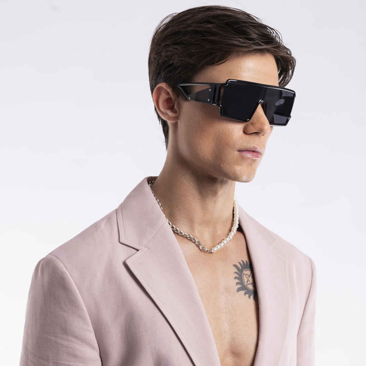 Voyage Unisex Plastic Wayfarer Sunglasses | Black - L