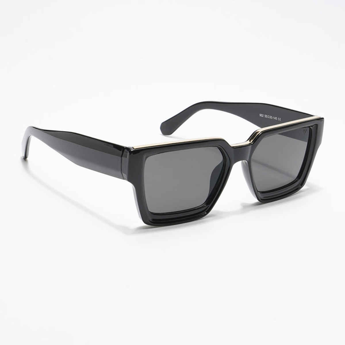Voyage Unisex Plastic Wayfarer Sunglasses | Black - M