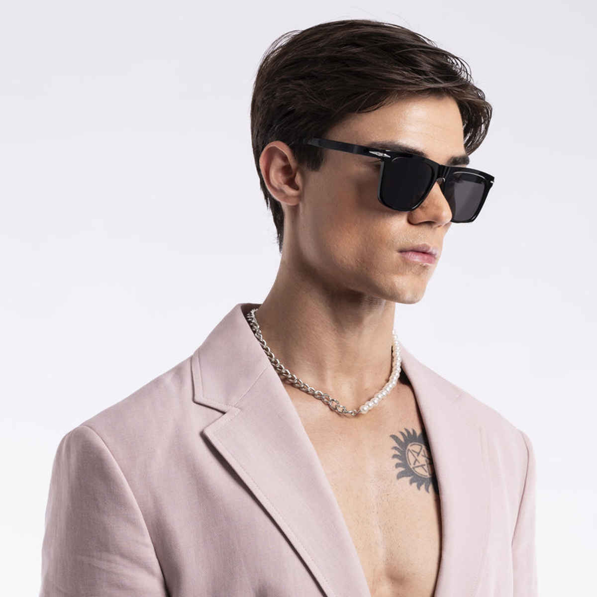 Voyage Unisex Plastic Wayfarer Sunglasses | Black - L