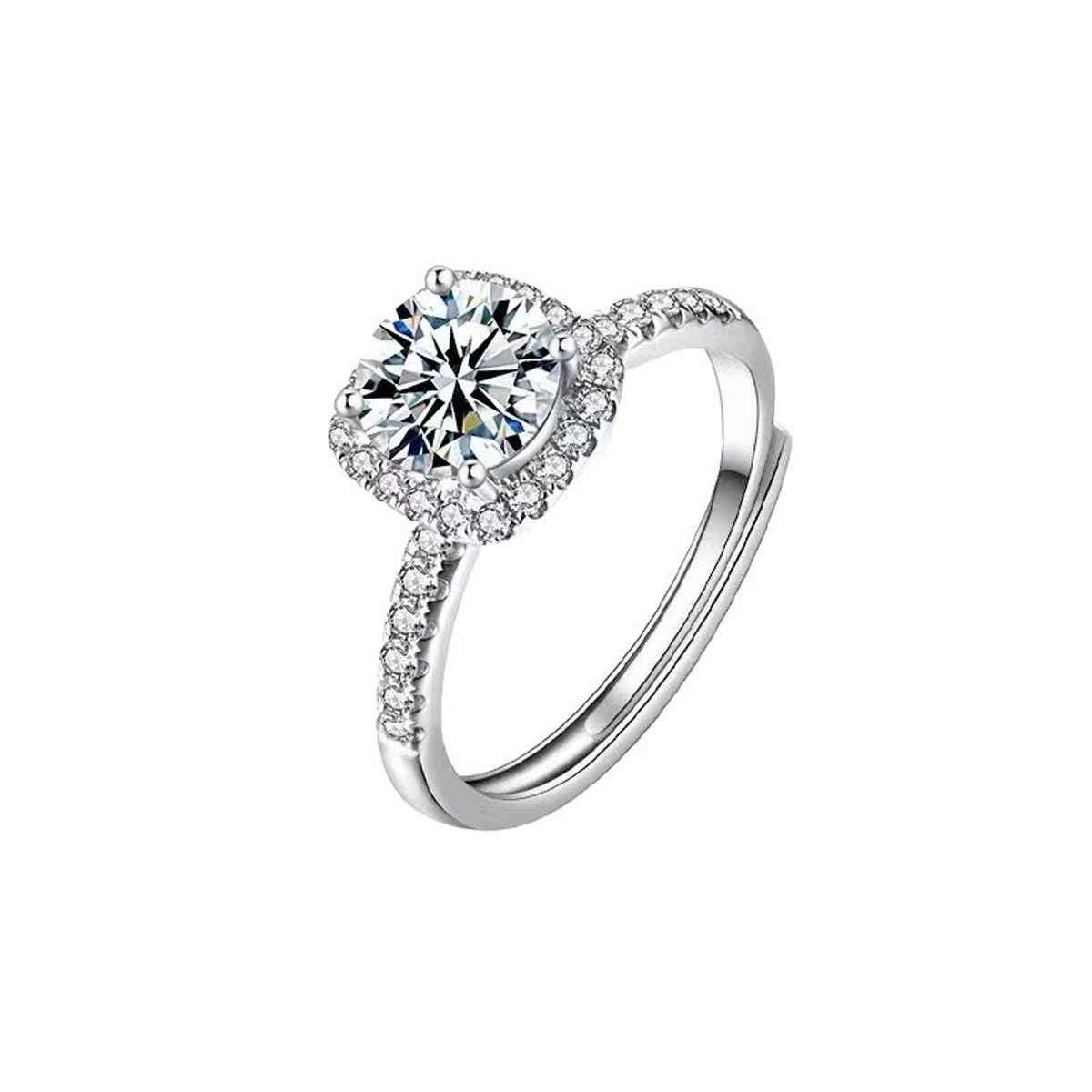 Beautynx Diamond Aura Solitaire | Silver | BNX-RNG-0590