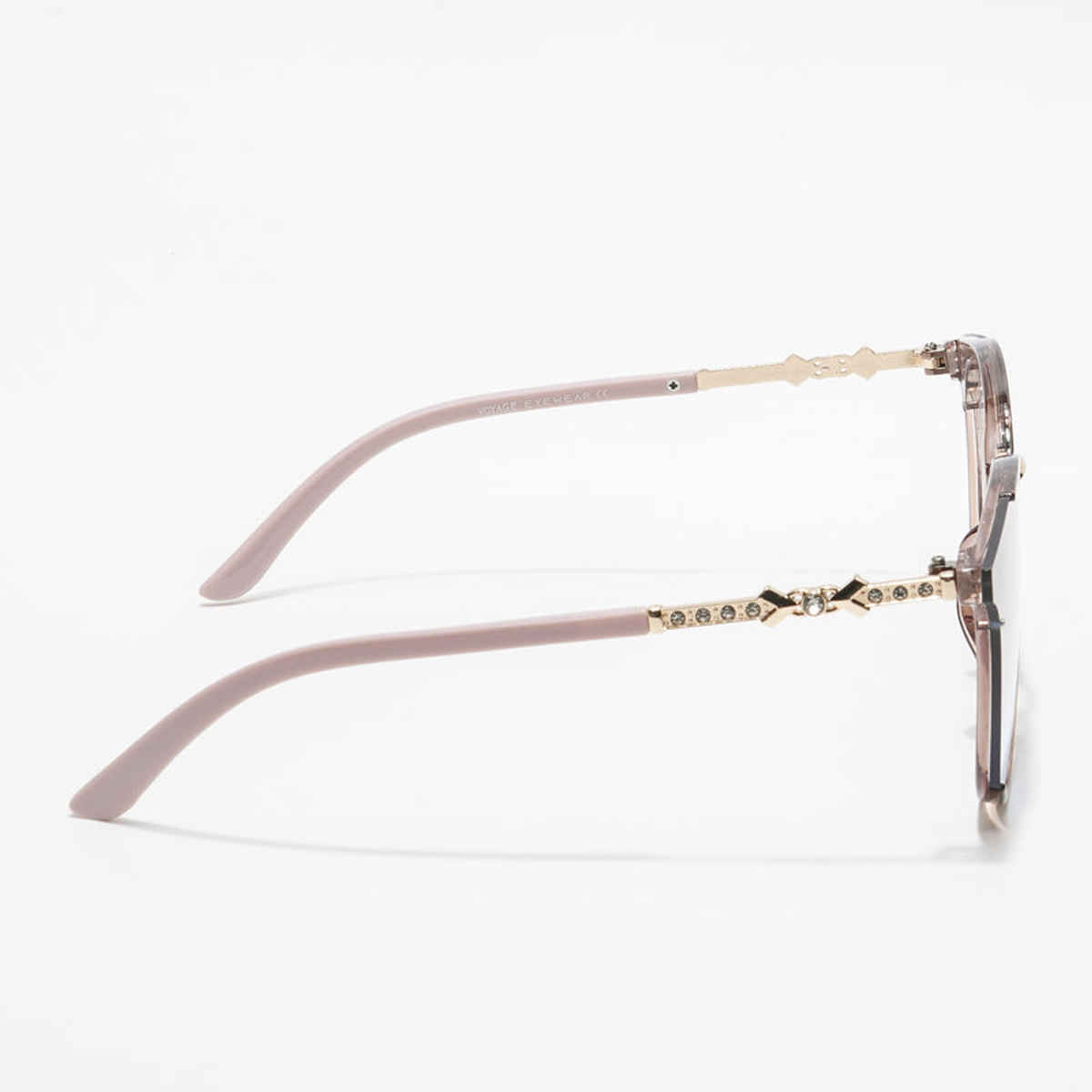 Voyage Women's Terry Rayon Cat Eye Sunglasses | Pink and Grey - One Size