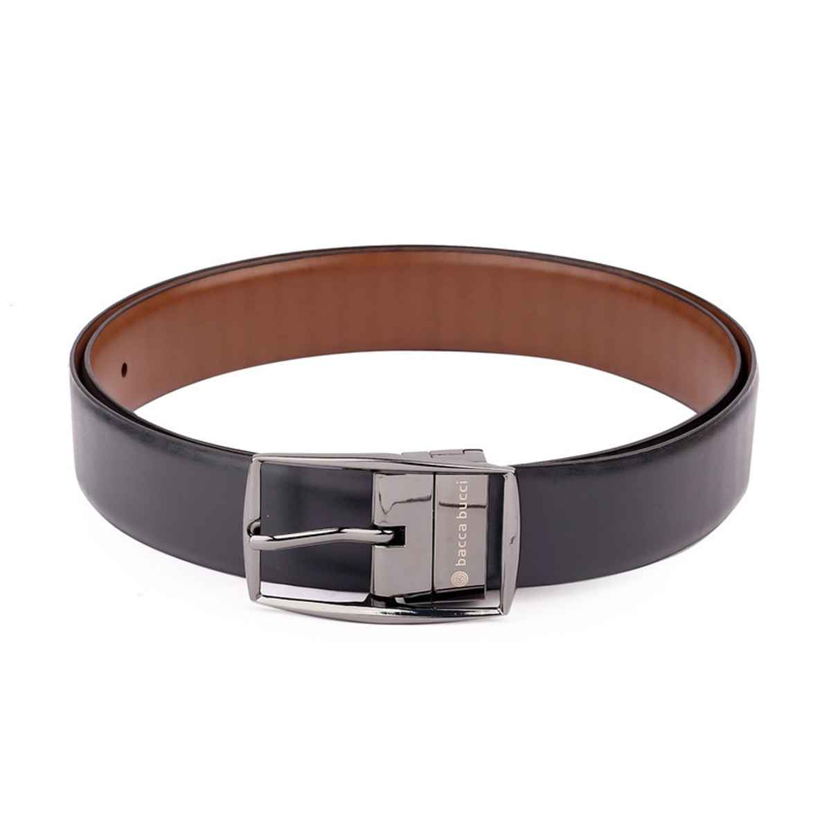 Bacca Bucci Reversible Genuine Leather Classic Dress Belt for Men-black & Brown Waist | 32
