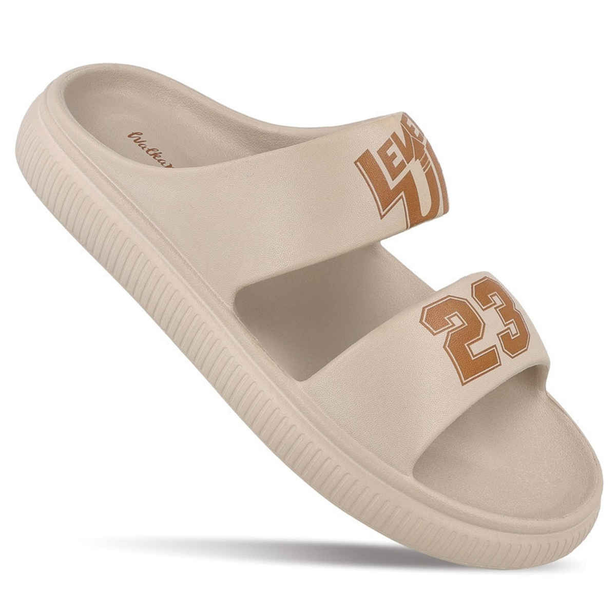 Walkaroo Men's Daily Wear Comfort Sandals - WC8711 Griege | UK9