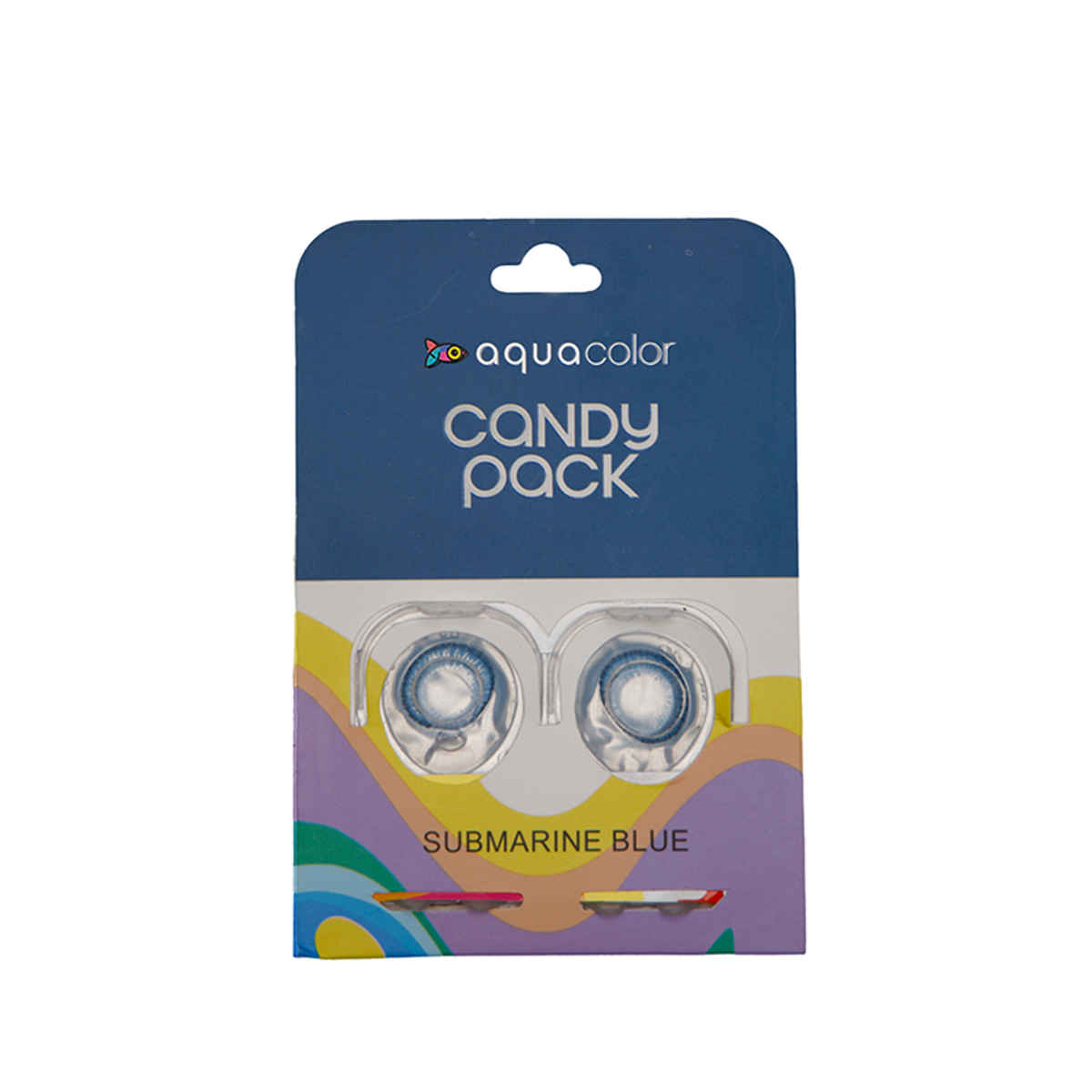 Aquacolor Candy Pack with Zero Power Daily Disposable Lens Submarine Blue