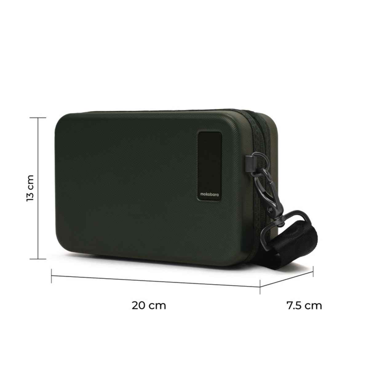 Mokobara Unisex Solid Vegan Leather 1 L Sling Bag | Sea Green - One Size