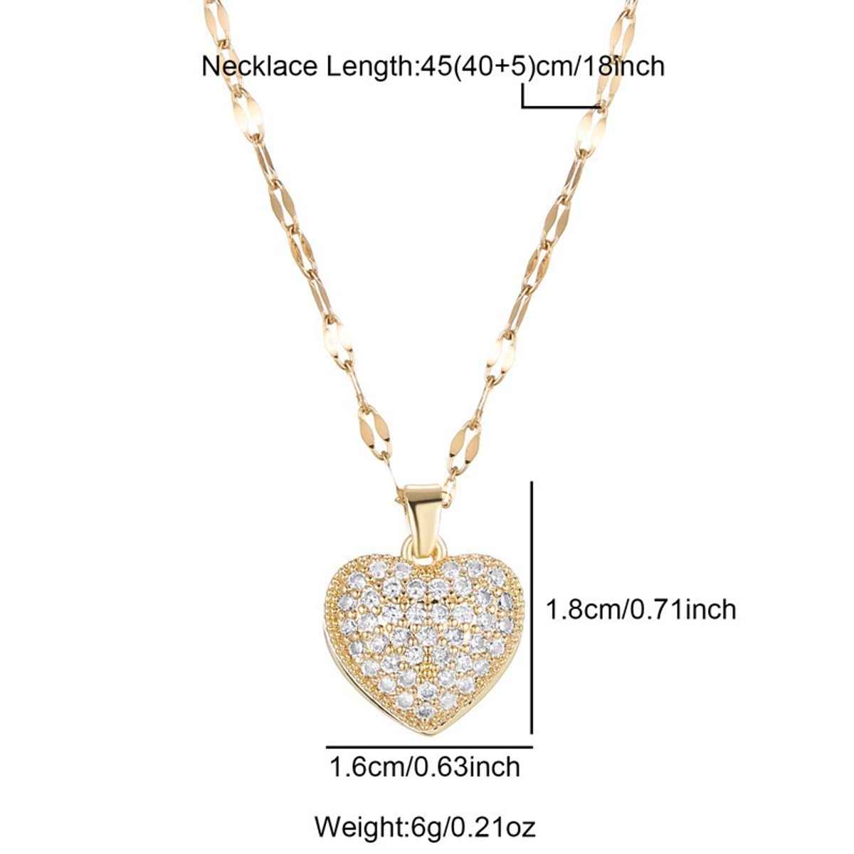 Beautynx Radiant Heart & Pearl Necklace | Gold | BNX-NK-0029