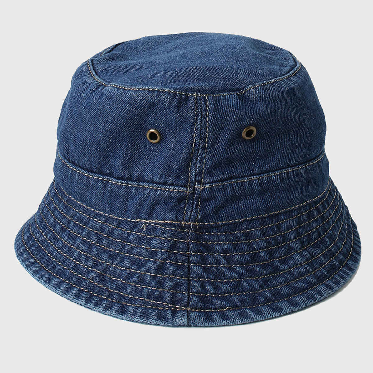 Haute Sauce Women's Textured Denim Bucket Hat | Blue - One Size