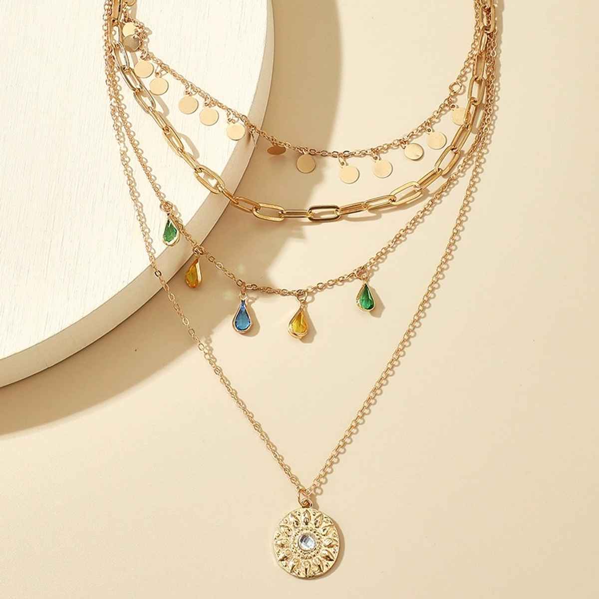 Just Lil Things Artificial Gold Necklace | jltn0807