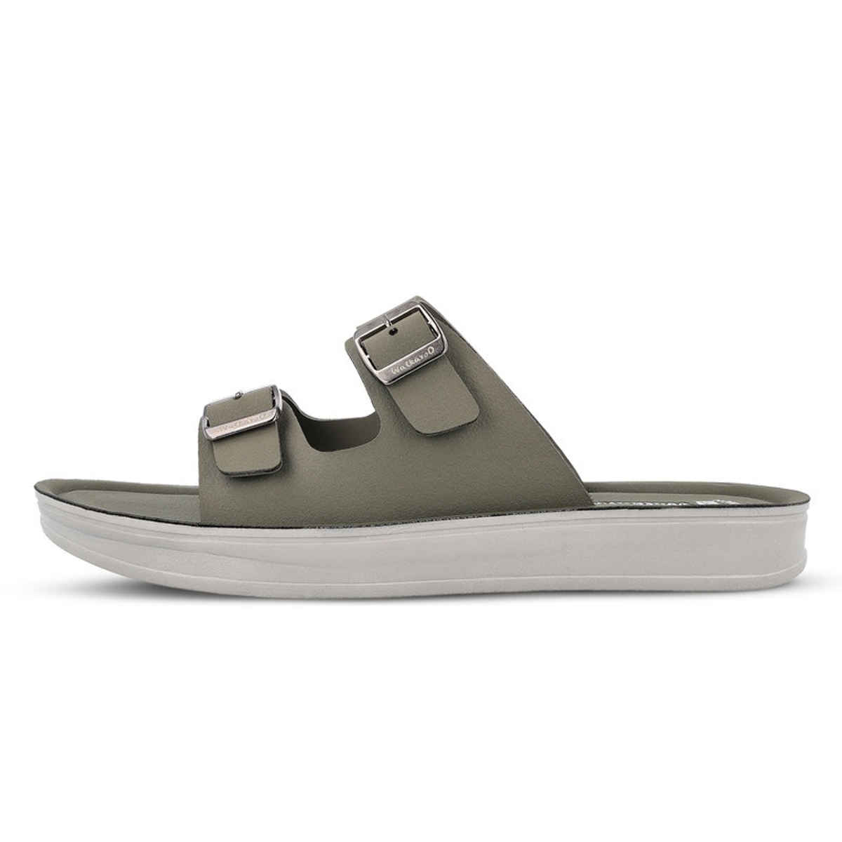 Walkaroo Women's Daily Wear Comfort Sandals - WL7554 Olive | UK7