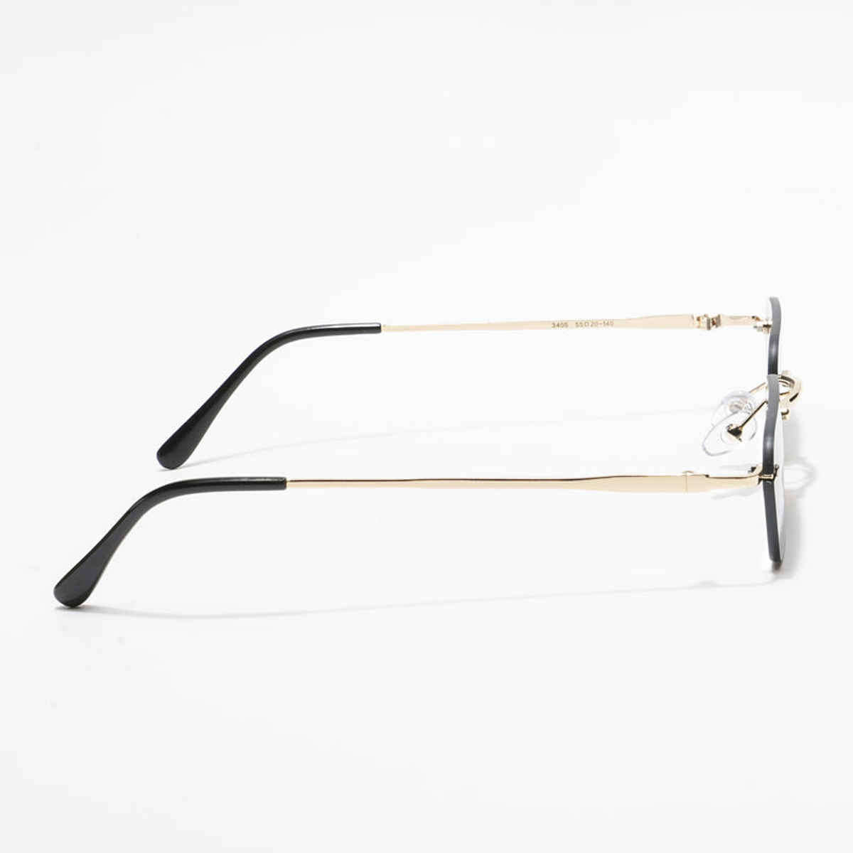 Voyage Underdog Rimless Rectangle Sunglasses | Black | MG3786