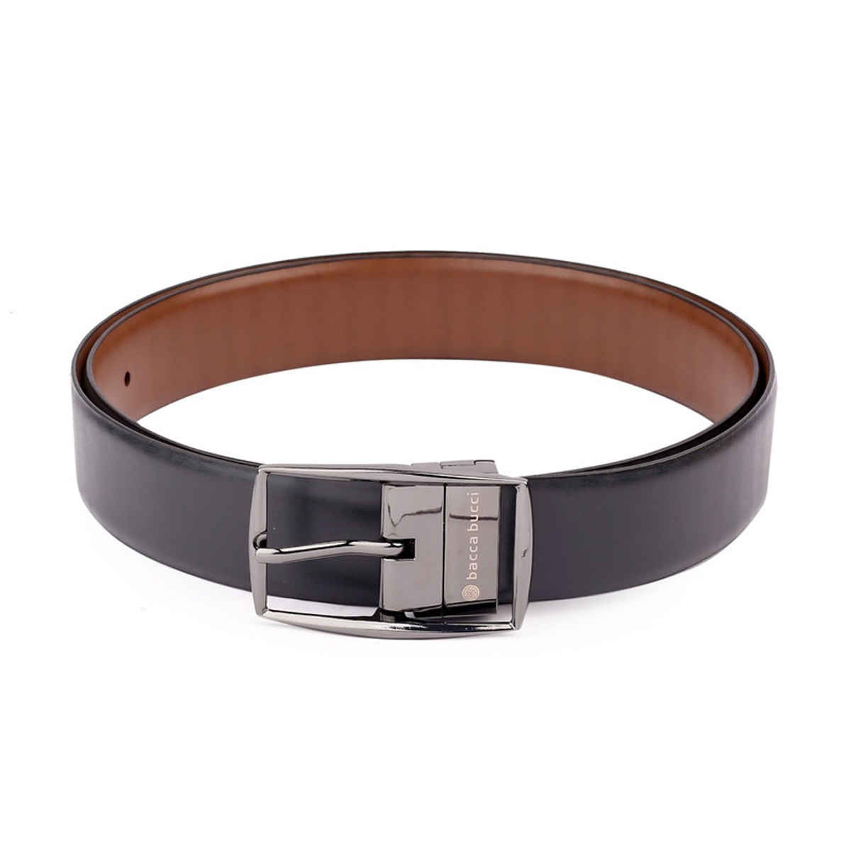 Bacca Bucci Reversible Genuine Leather Classic Dress Belt for Men-black & Brown Waist | 40