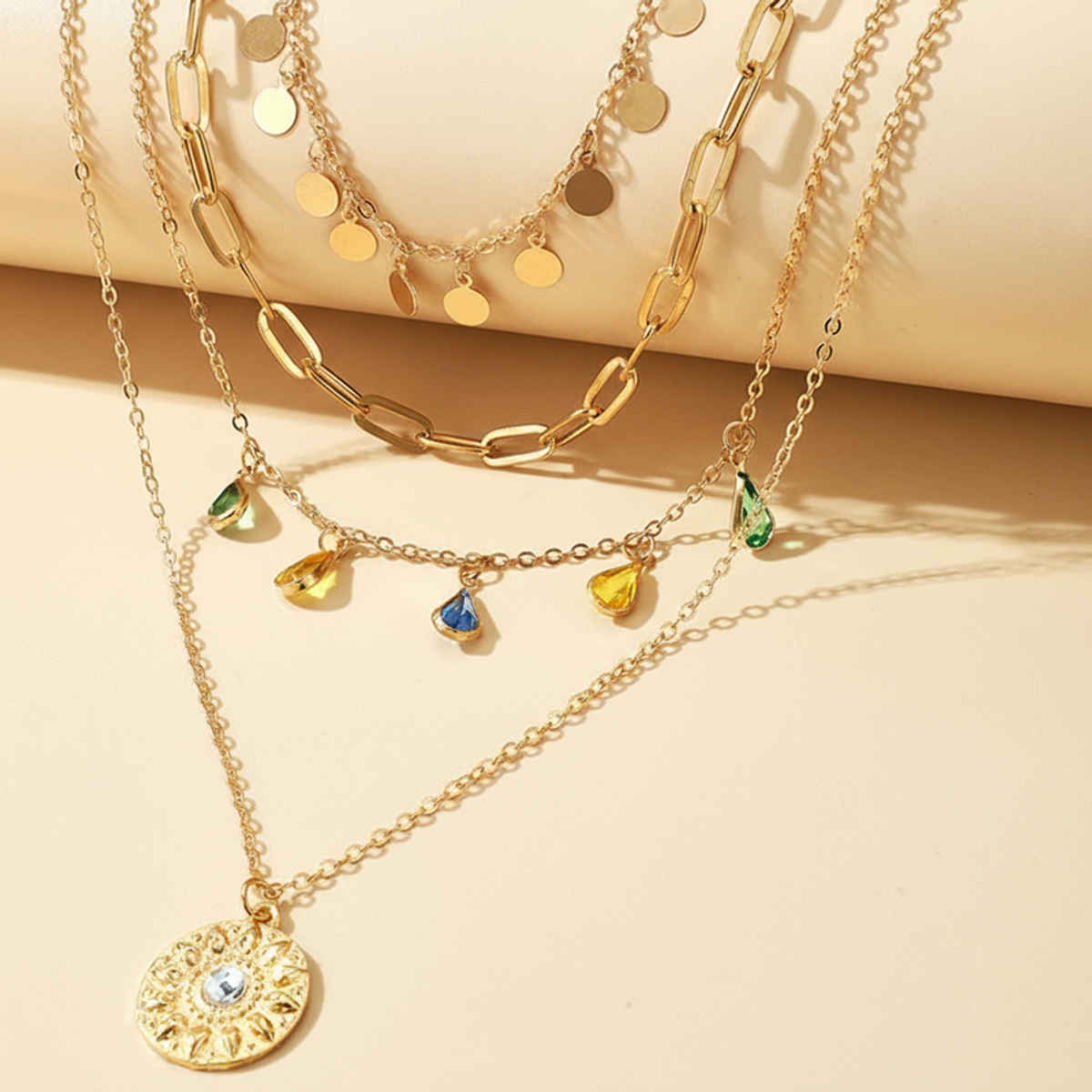 Just Lil Things Artificial Gold Necklace | jltn0807