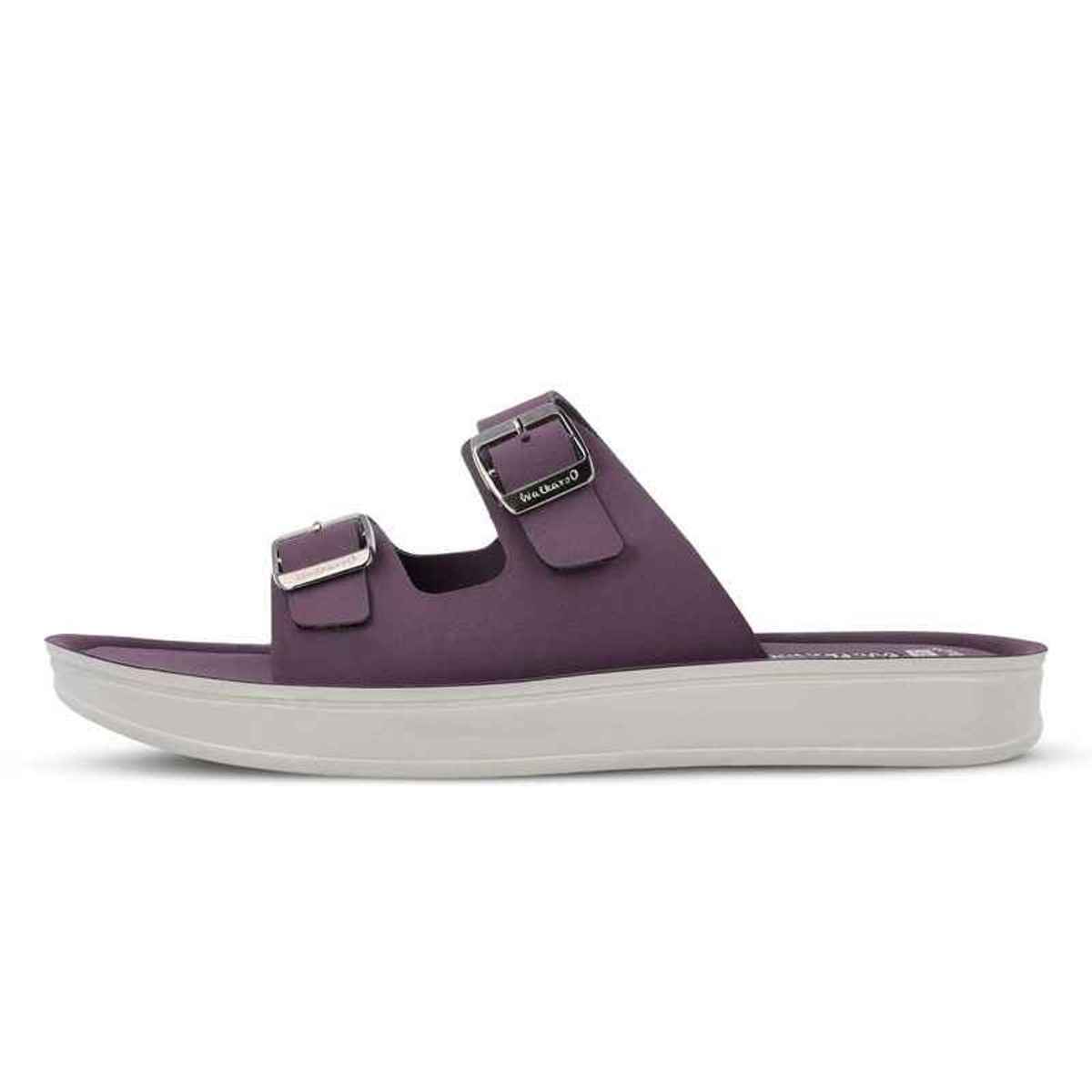 Walkaroo Women's Daily Wear Comfort Sandals - WL7554 Purple | UK7