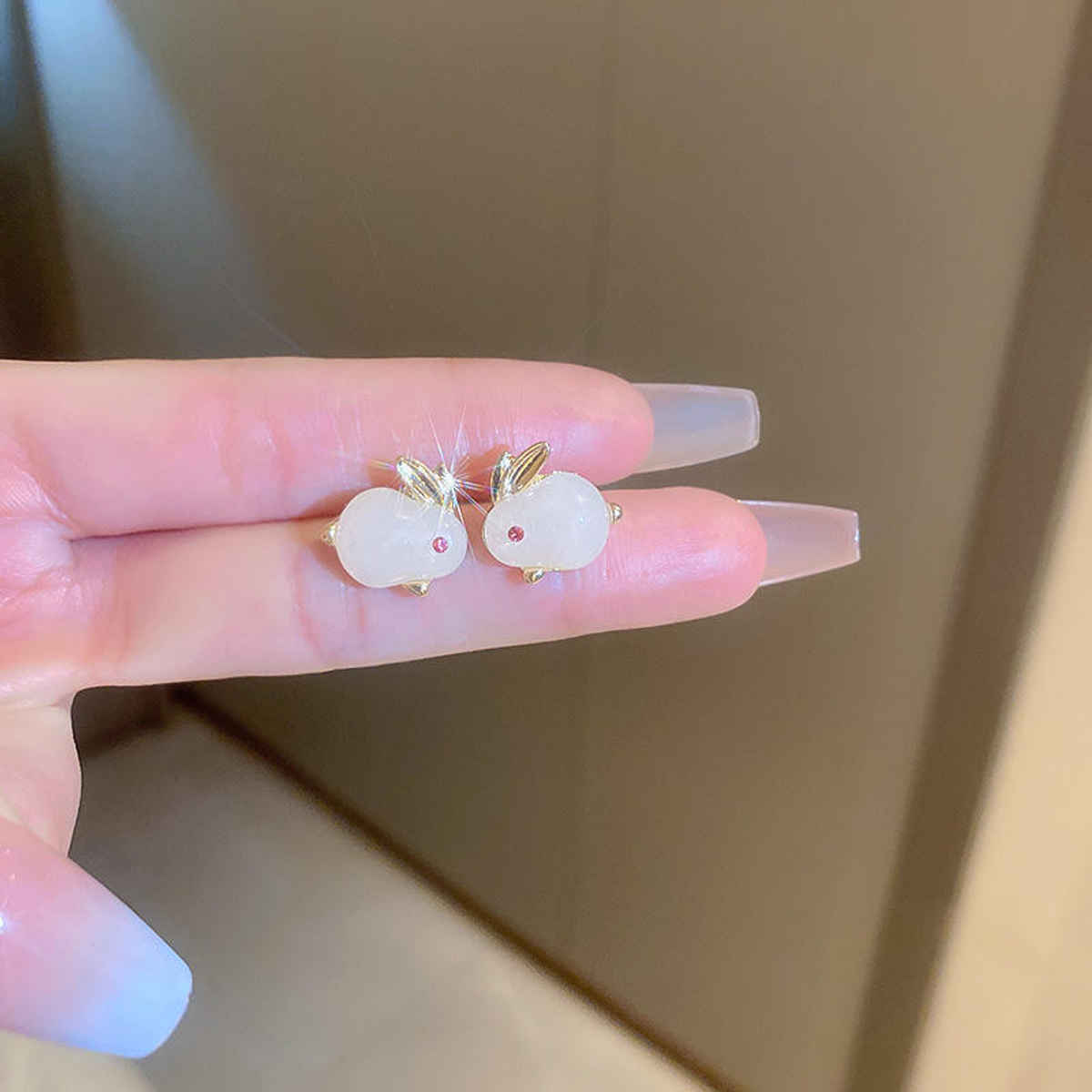Beautynx Golden Bunny Gem Earrings | Gold | BNX-EAR-0084