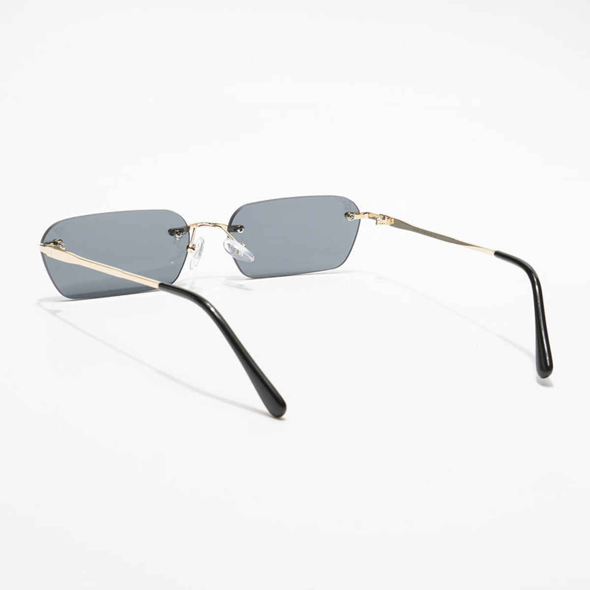 Voyage Underdog Rimless Rectangle Sunglasses | Black | MG3786