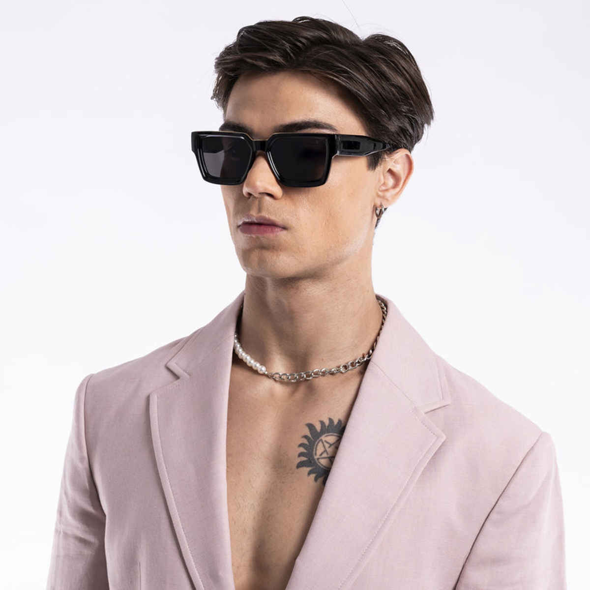 Voyage Unisex Plastic Wayfarer Sunglasses | Black - M