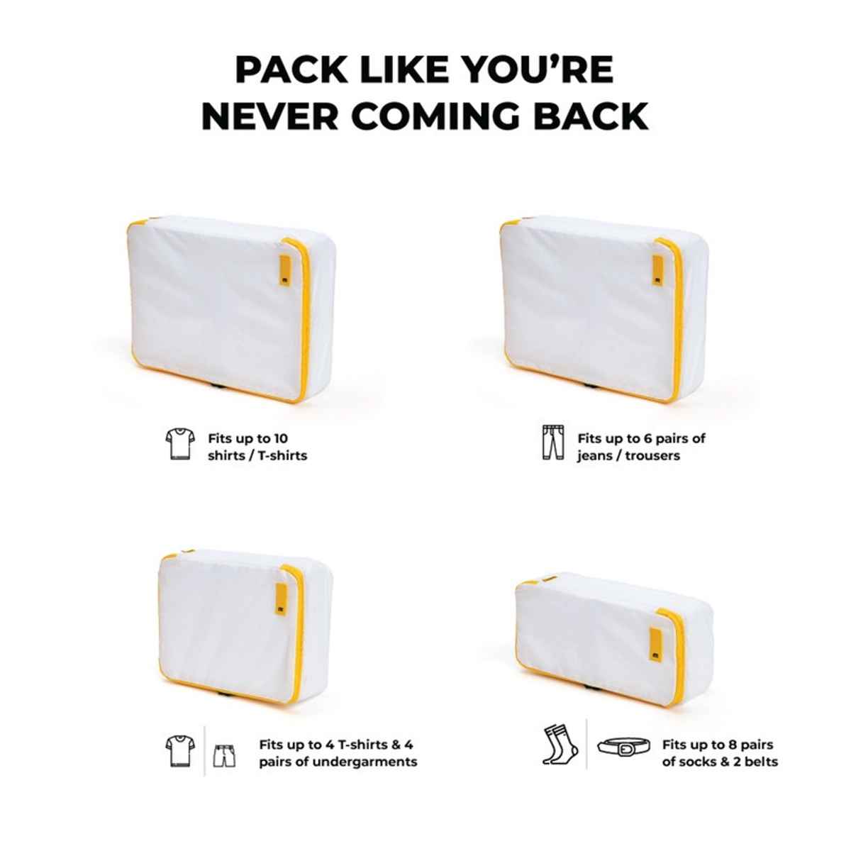 Mokobara Solid Nylon 8 L Travel Cubes | Still Loading Sunray - One Size