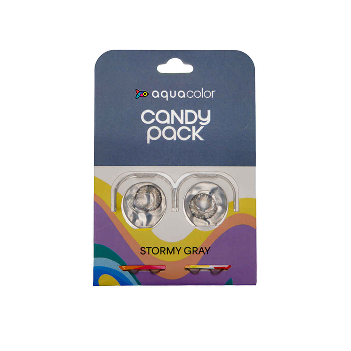 Aquacolor Candy Pack with Zero Power Daily Disposable Lens Stormy Gray