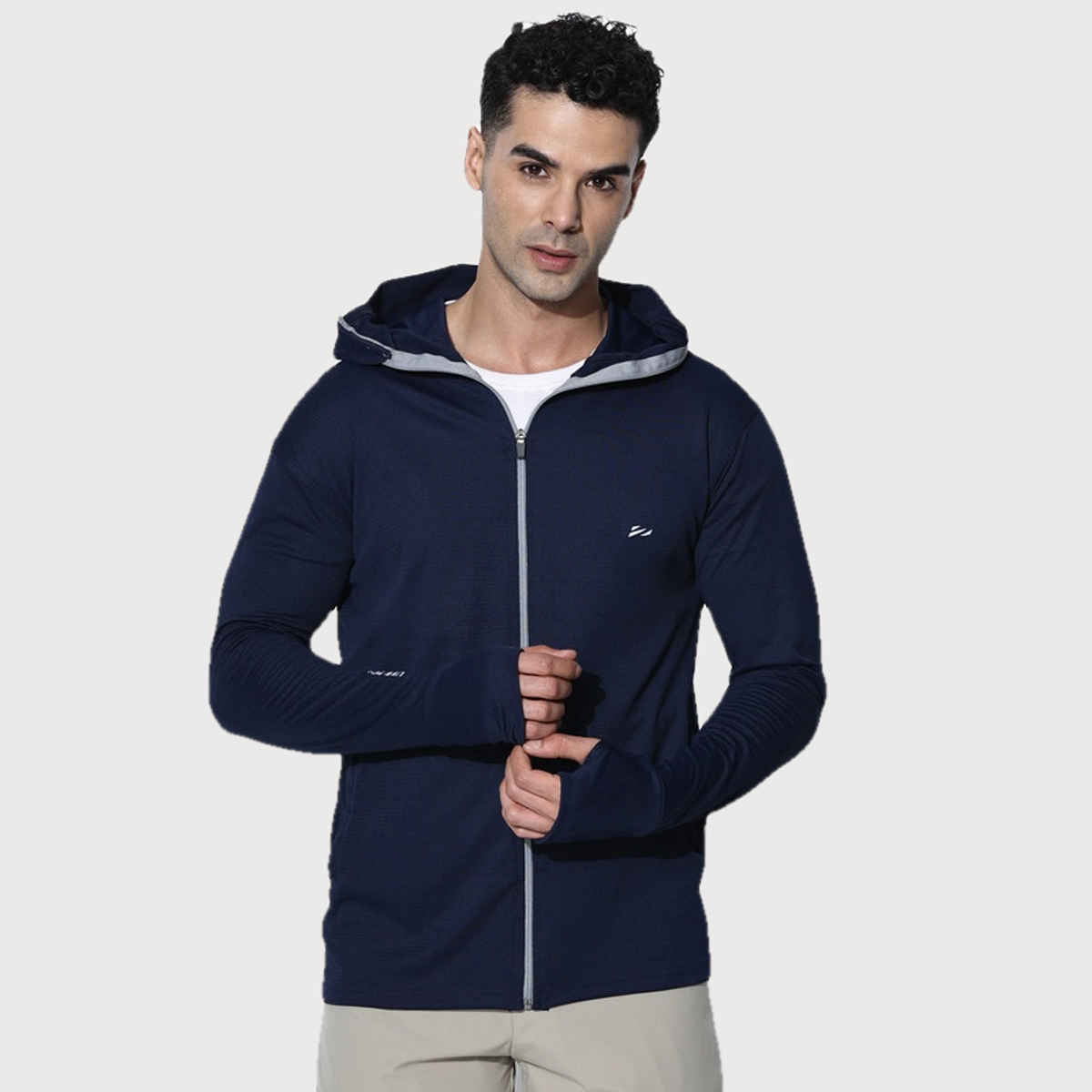 Blue Tyga Men's Sunscreen Jacket - Sje0002 | Navy | XXL