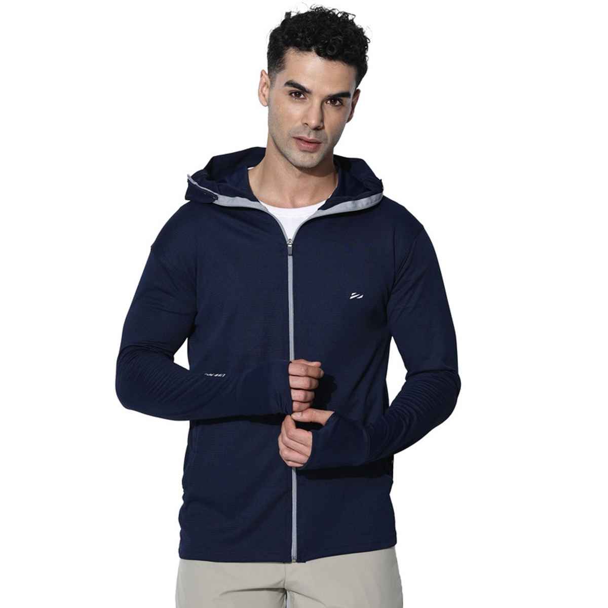 Blue Tyga Men's Sunscreen Jacket - Sje0002 | Navy | L