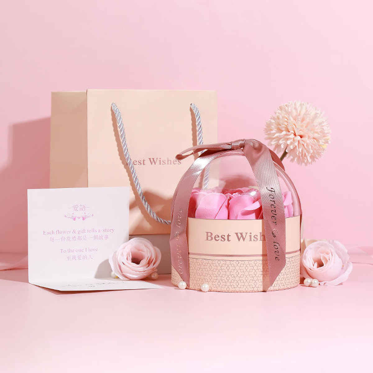 Beautynx Pink Petals Gift Box BNX-GF-00100 | Rakhi Gifts