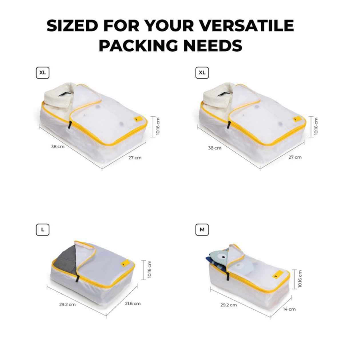 Mokobara Solid Nylon 8 L Travel Cubes | Still Loading Sunray - One Size