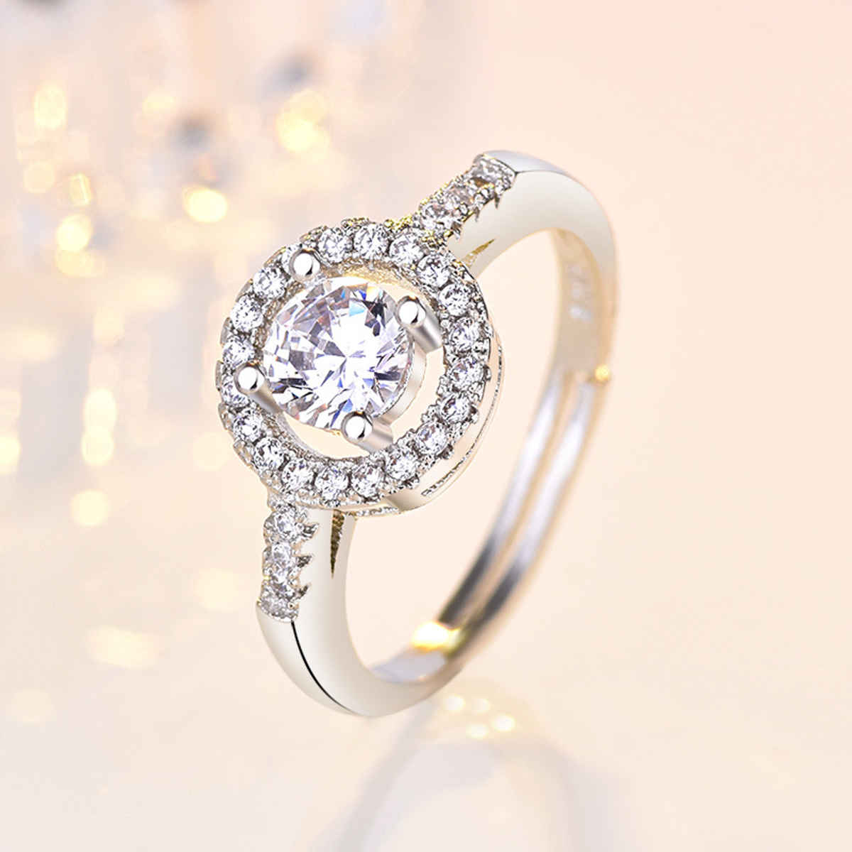 Beautynx Eternal Circle Diamond Ring | Silver | BNX-RNG-0570