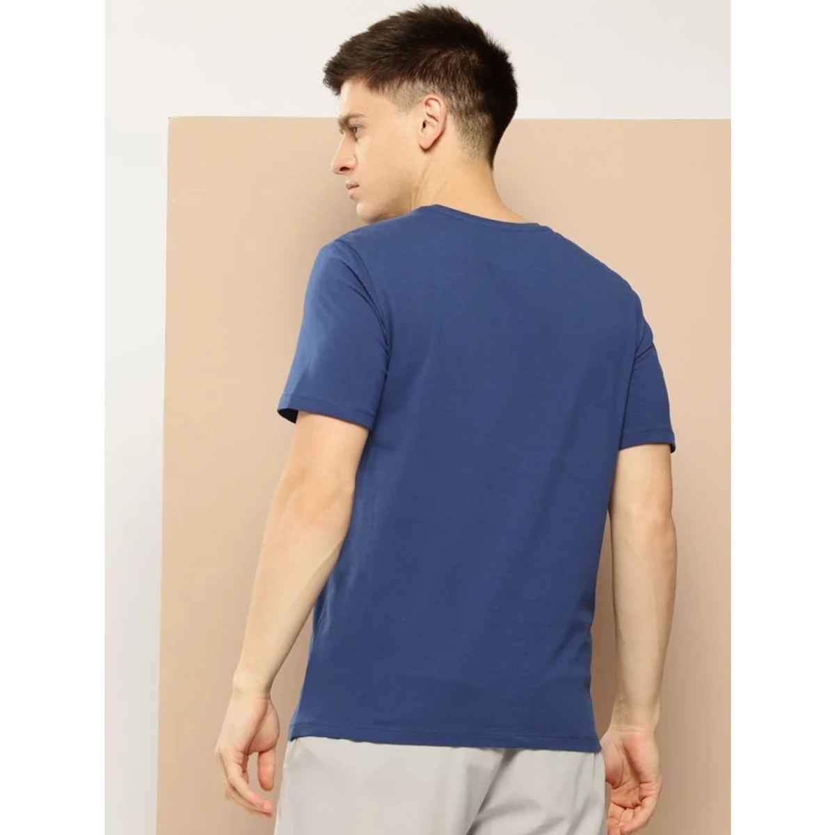 Alcis Men's Round Neck T-Shirt | Estate Blue | M