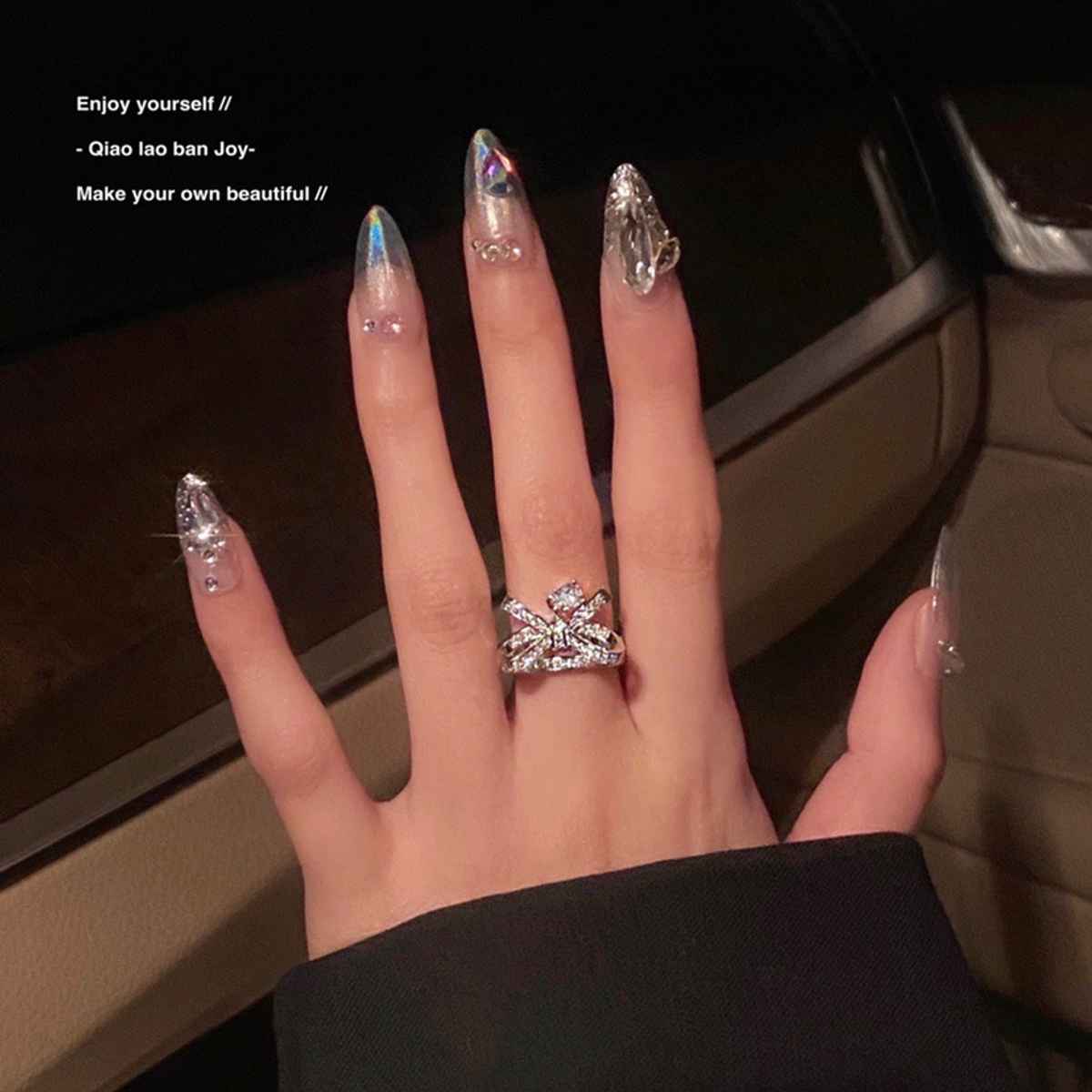 Beautynx Crystal Bow Elegance Ring | Silver | BNX-RNG-0030