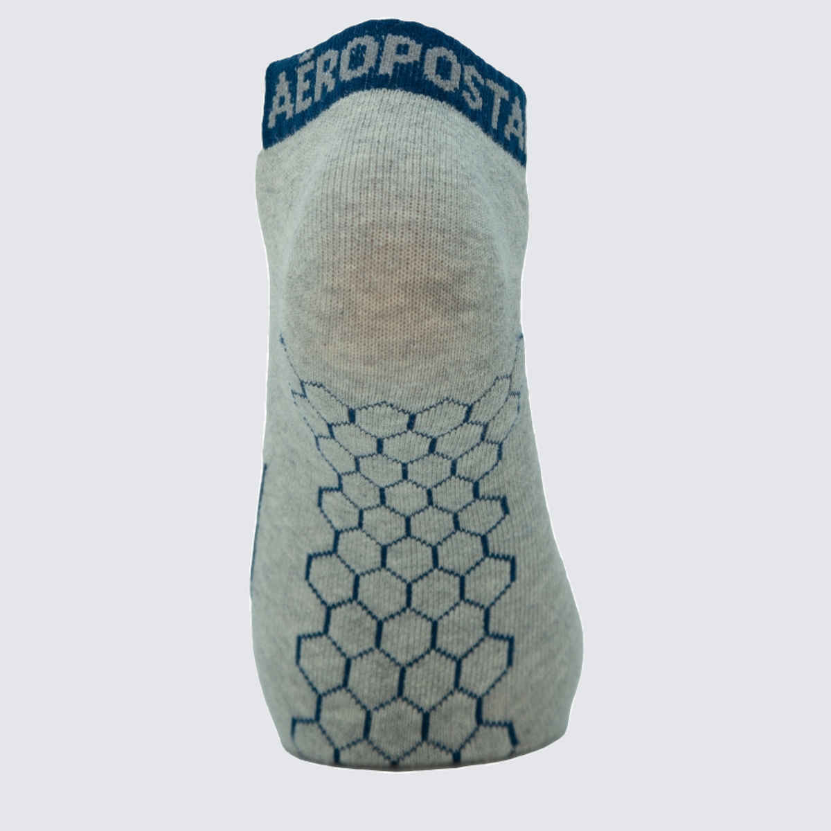 Aeropostale Men's Flat Knit Low Cut Socks | Idea-1748Bnl | Black, Navy and Lt. Grey