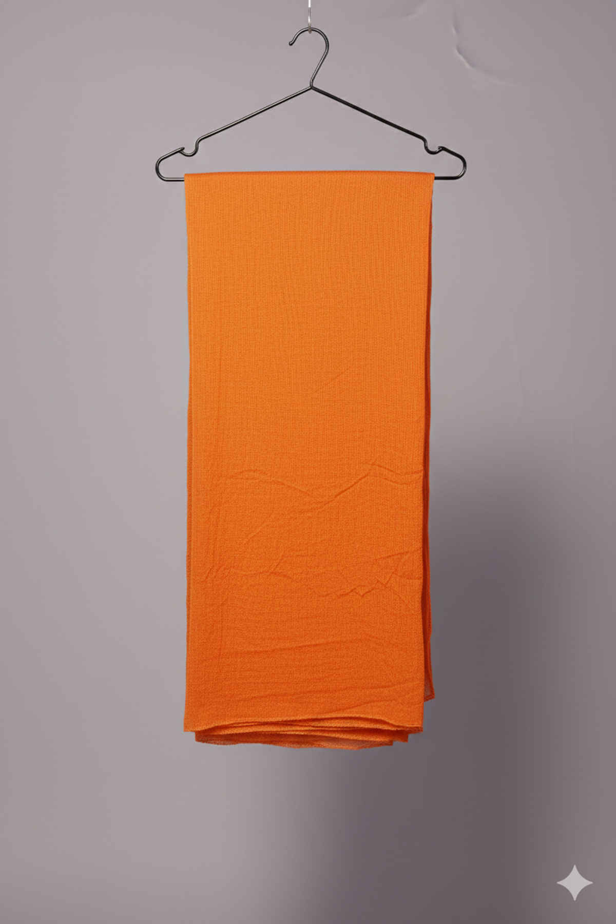 Fabflick Elegant Lycra Solid Dupatta for Women with Moti Embellished Border | Orange