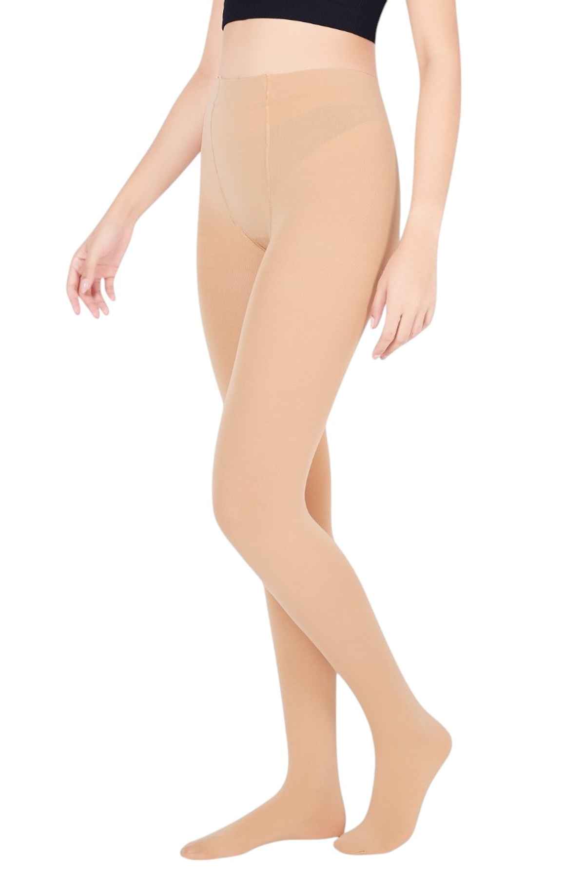 PLUMBURY Women's Strechable High Waist Pantyhose Opaque Stocking Tights