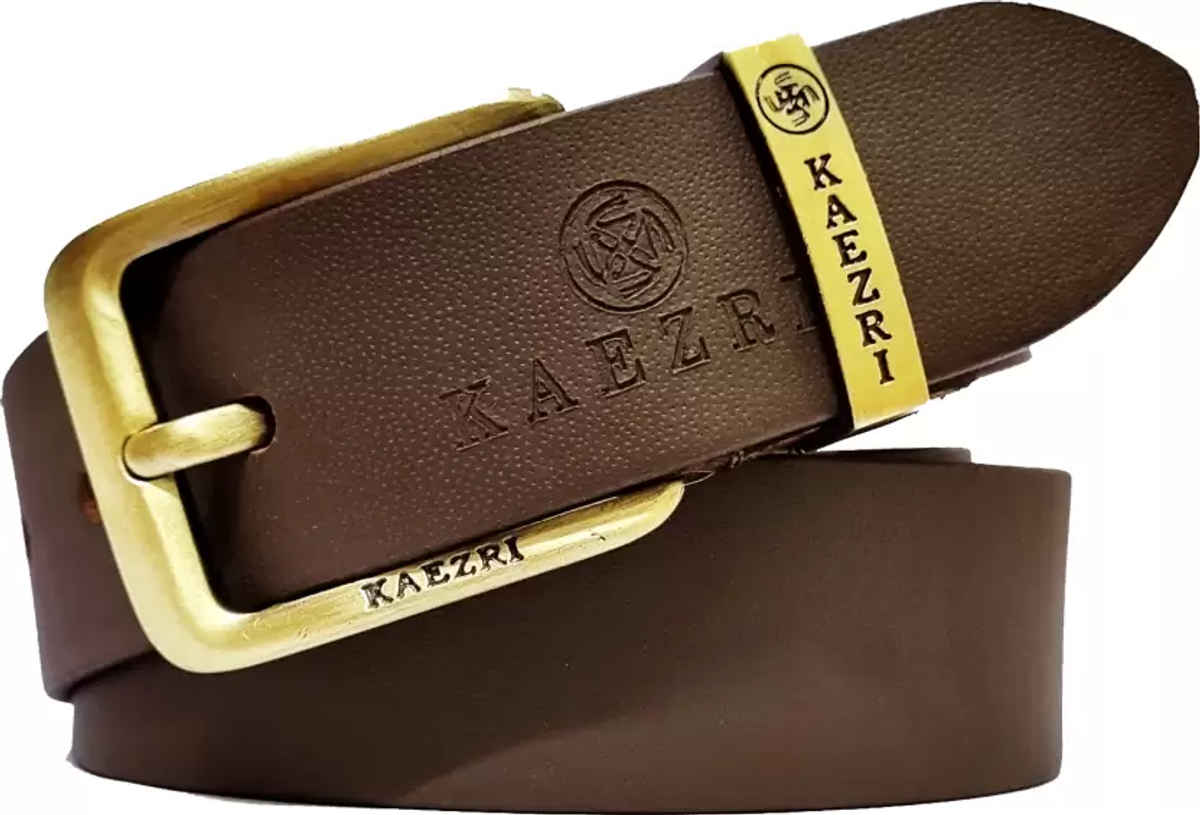 Kaezri Genuine Leather Brown Belt for Men | Mono - 32