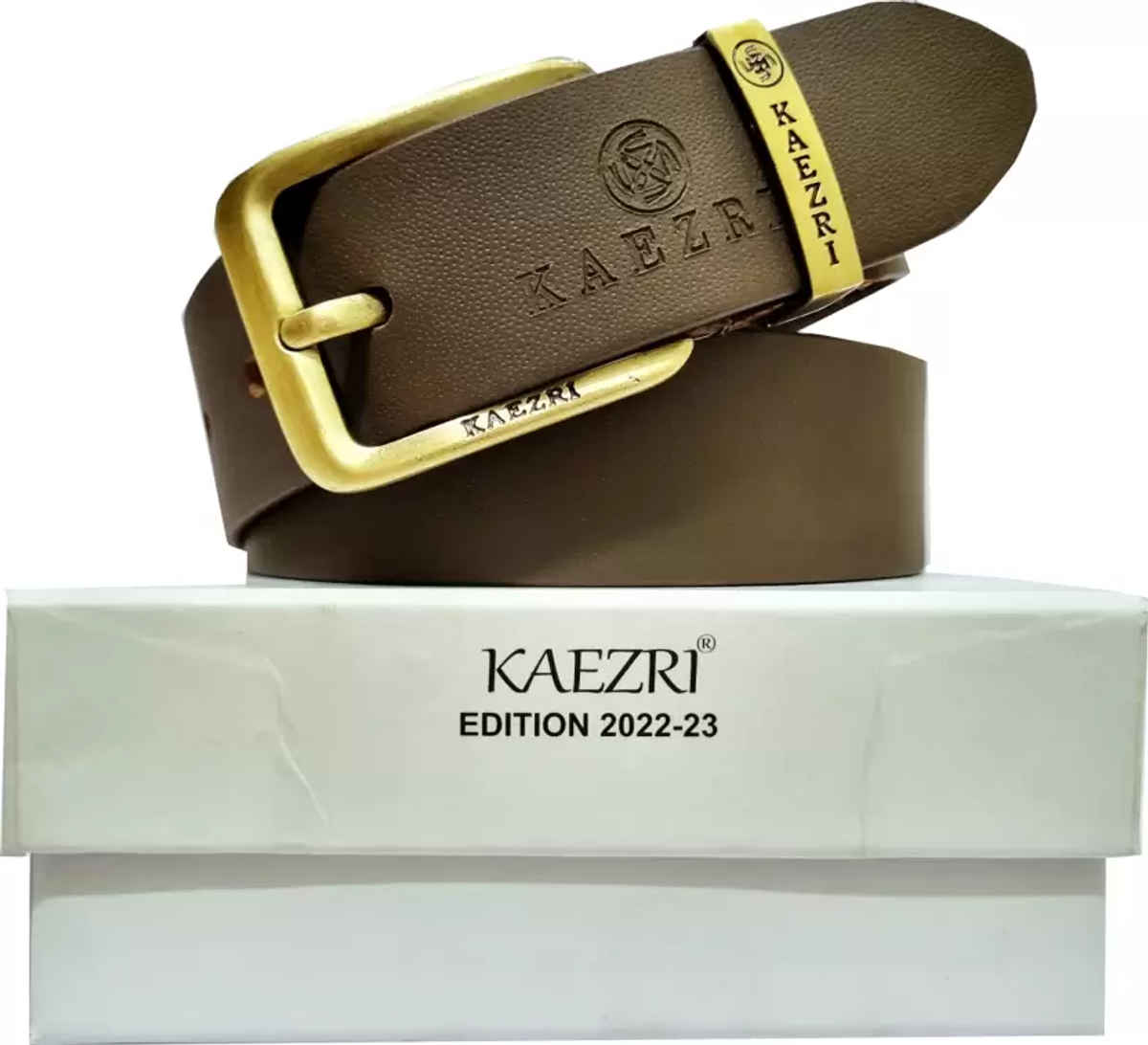 Kaezri Genuine Leather Brown Belt for Men | Mono - 32