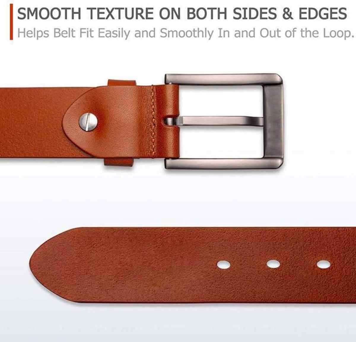 Kaezri Genuine Leather Tan Belt for Men | Kata tandd 32