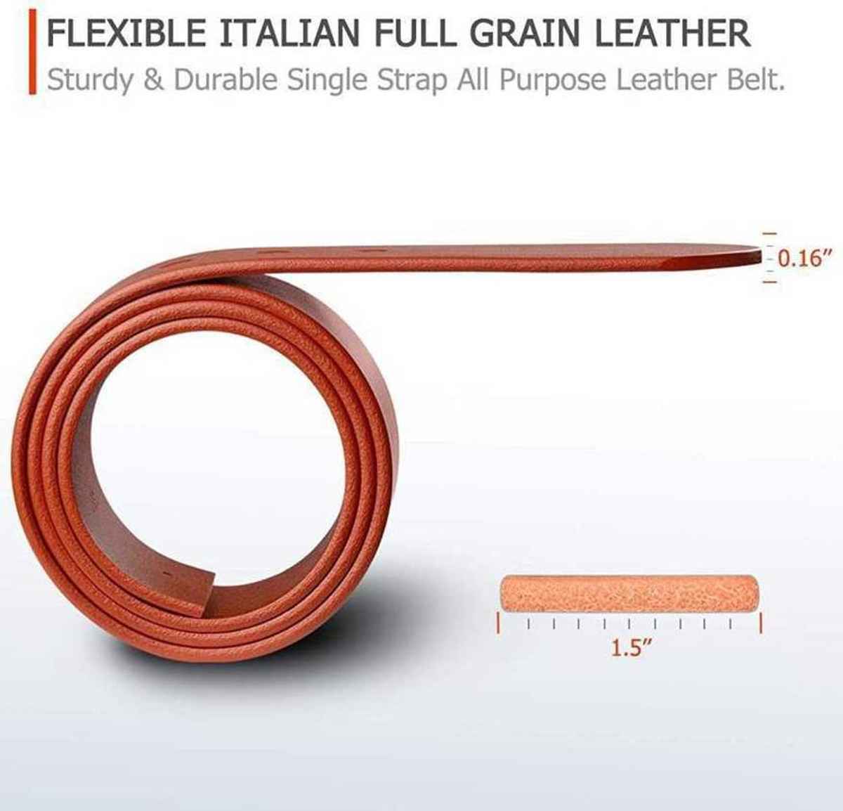 Kaezri Genuine Leather Tan Belt for Men | Kata tandd 38