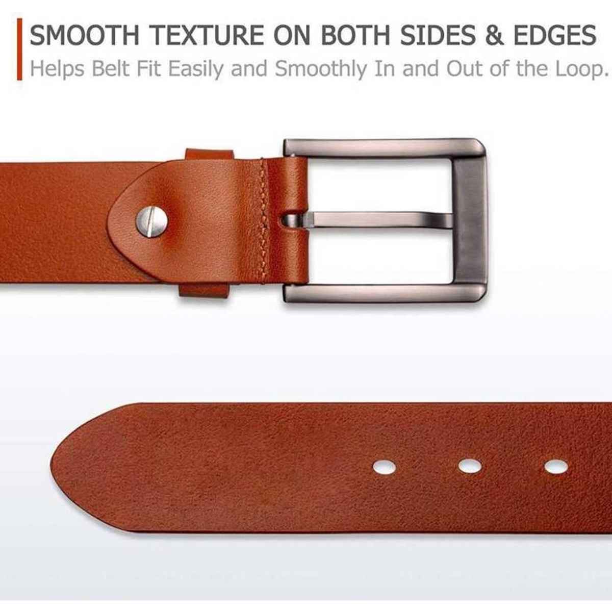 Kaezri Genuine Leather Tan Belt for Men | Kata tandd 36