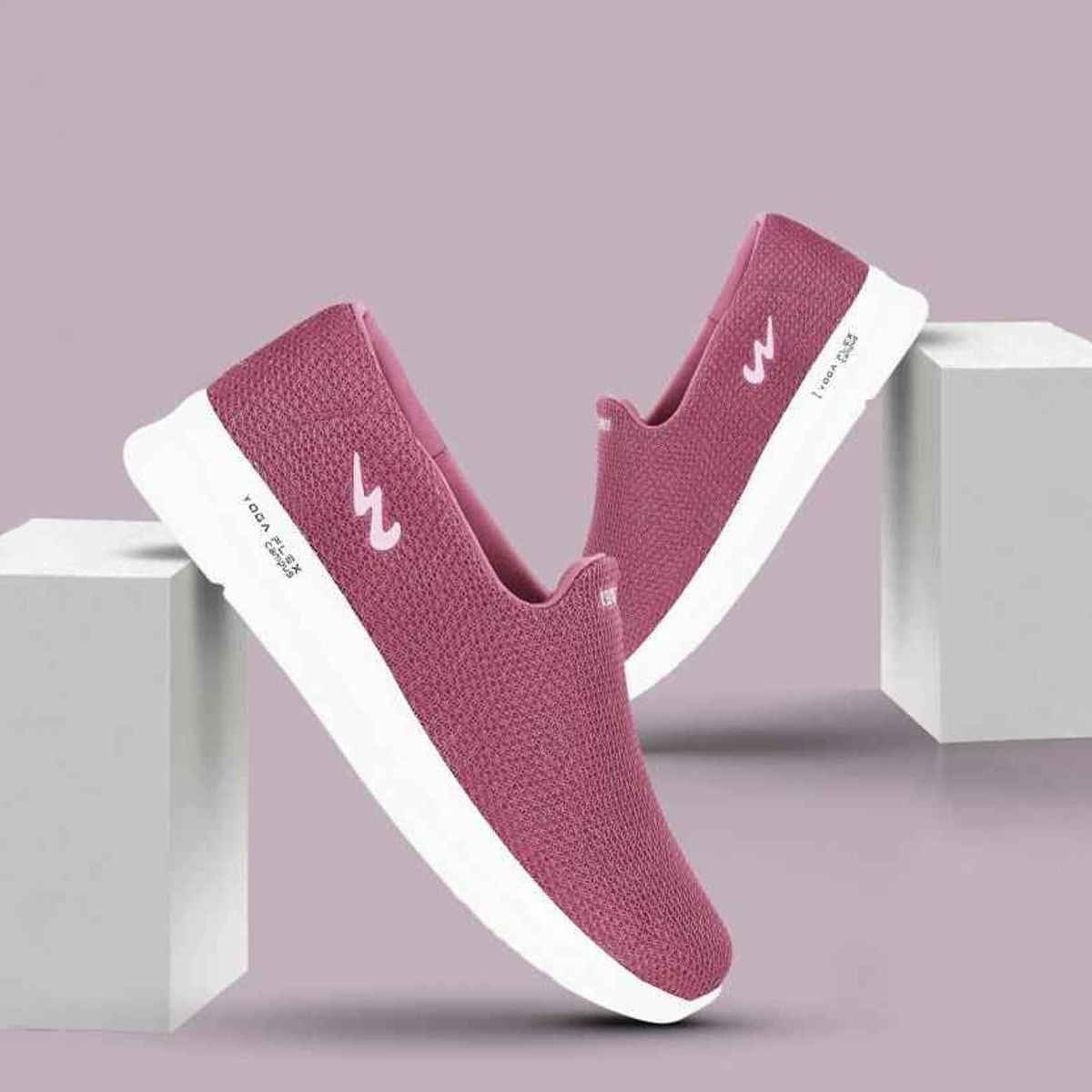 Campus Women's ZOE PLUS Walking Shoes | Purple - UK 7