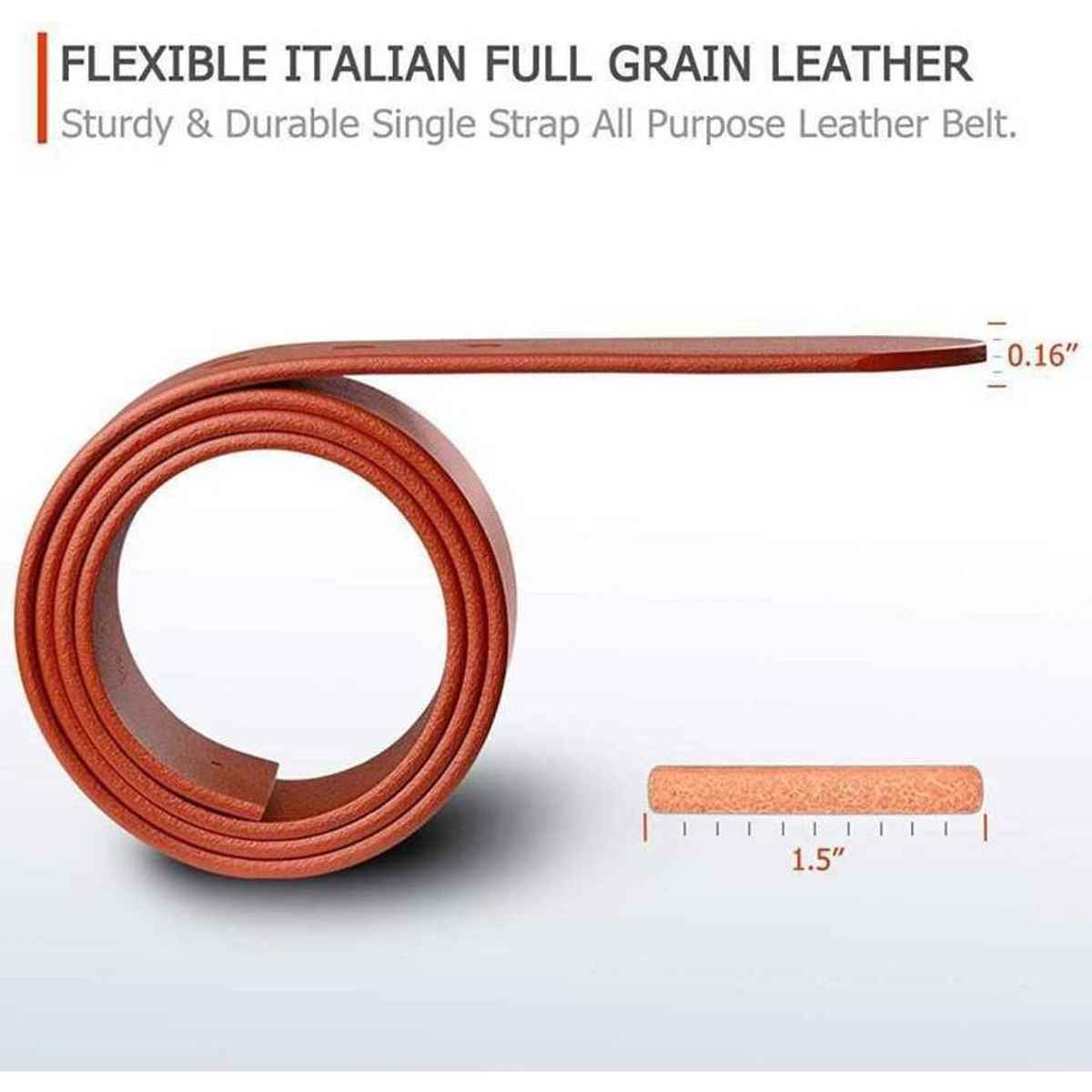 Kaezri Genuine Leather Tan Belt for Men | Kata tandd 40