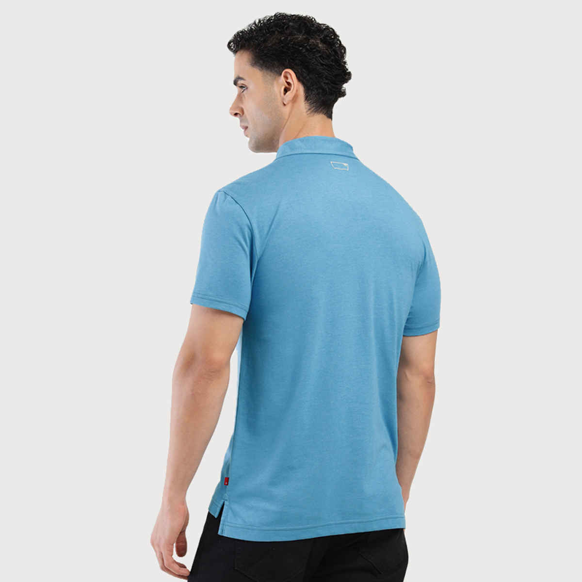 Levi's Men's Poly Cotton Polo T-shirt | Sky Blue - L