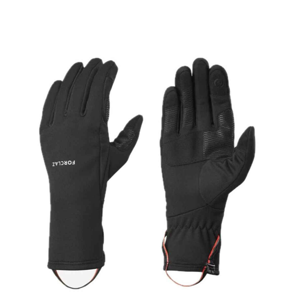 Decathlon | Forclaz Unisex Solid Polyester Winter Gloves | Black - L