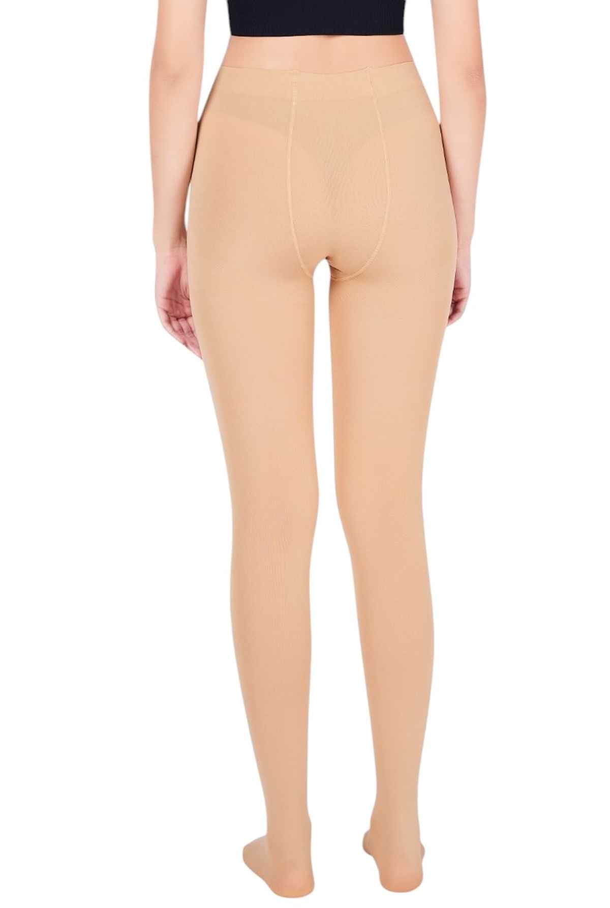 PLUMBURY Women's Strechable High Waist Pantyhose Opaque Stocking Tights